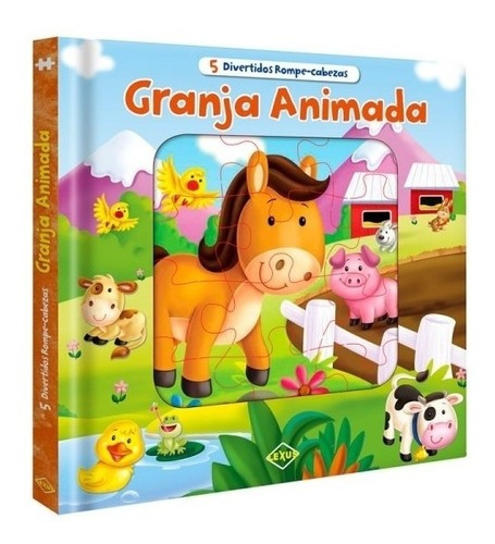 Granja Animada - 5 Divertidos Rompecabezas, De No Aplica. Editorial Lexus En Español