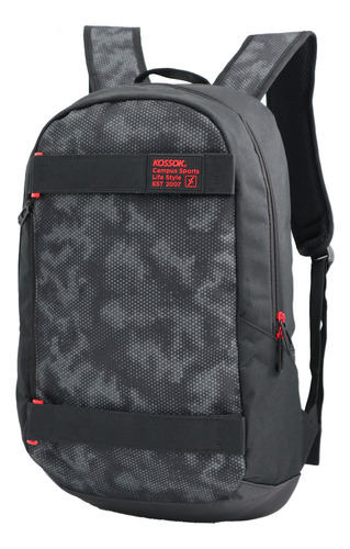 Mochila Kossok Dron Reforzada (porta Skate Premium) Color Gris