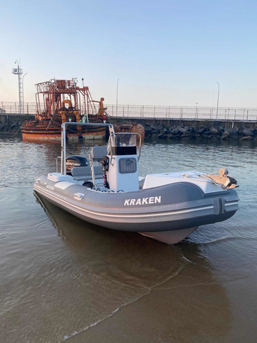 Imagem 4 de 15 de Barco Inflavel Gamper 500 Hypalon Motor Mercur 100hp 4t 2019