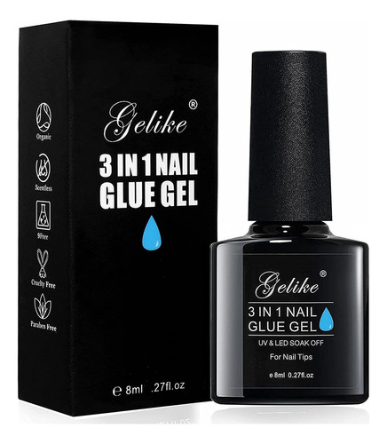 Gelike - Kit De Puntas De Gel Suave De Almendras Medianas Co