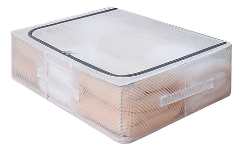 Organizador De Ropa De Malla Con Tapa Transparente Grande