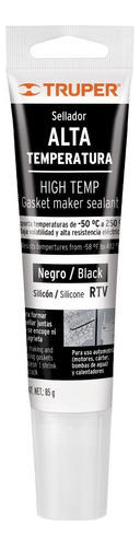 Silicona Sellador Negro Para Altas Temperaturas 85g Truper