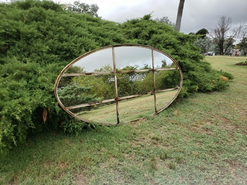 Espejo Redondo Hierro 100 Cm. Envio Gratis En Montevideo !!!