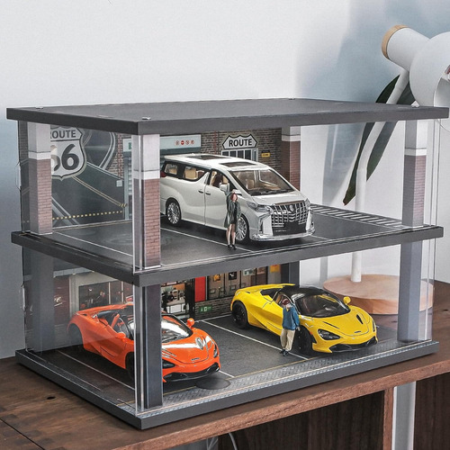 Kivcmds 1:24 Escala Modelo De Coche Vitrina Con...