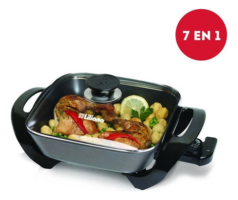 Liliana Ak100 Cocina Eléctrica Multi Parrilla Tapa Vidrio