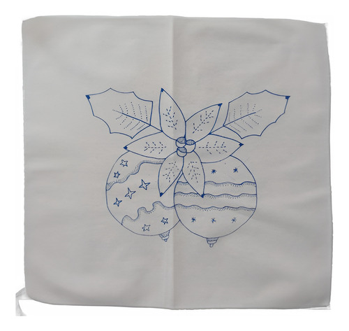 12 Servilletas P/ Bordar Navidad 45x50cm, Manta 100% Algodón