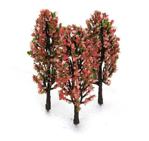 20pcs 3,3 Polegadas Paisagem Verde Paisagem Modelo Pêssego Á