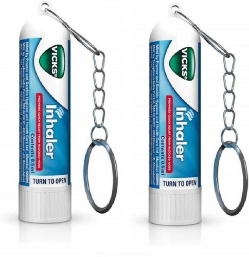 Imagen 3 de 10 de Kit X 2 Inhalador Vicks Congestión Gripa Rinitis Portable