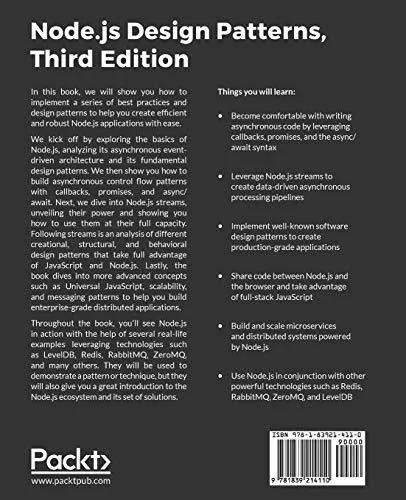 Book : Node.js Design Patterns Design And Implement...