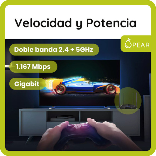 Router Wifi Tenda Ac10 1167mbps 2,4 5ghz Inalámbrico Gigabit