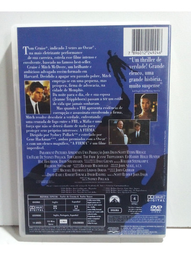 Dvd A Firma - Tom Cruise Dvd Original (Usado)