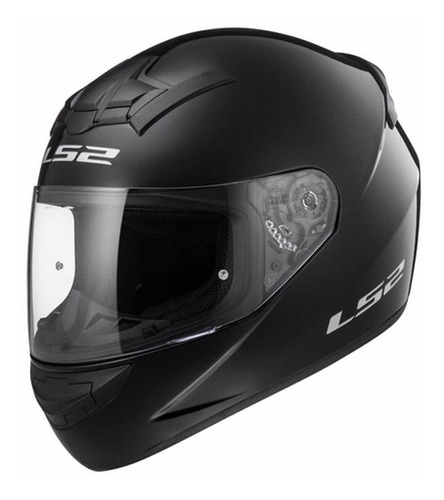 Casco para moto integral LS2 Rookie FF352  gloss black solid talle XS 