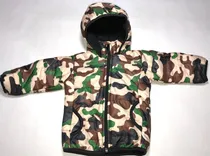 Comprar Campera De Bebe Varón Inflable Forrada En Polar Con Capucha