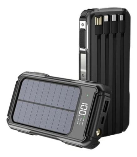 Cargador De Energía Solar Led Para Teléfonos 9000mah
