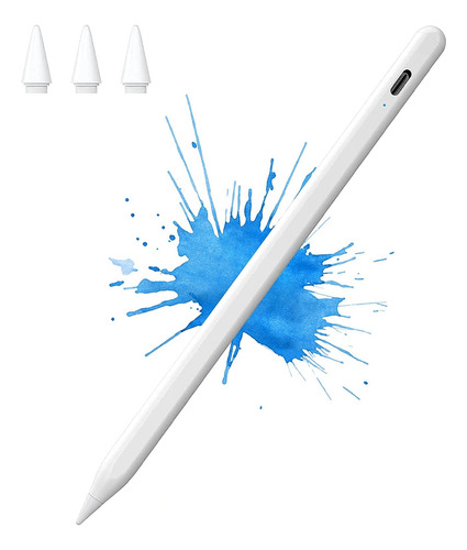 Lapiz Optico Magnetico Para iPad Blanco + 3 Puntas