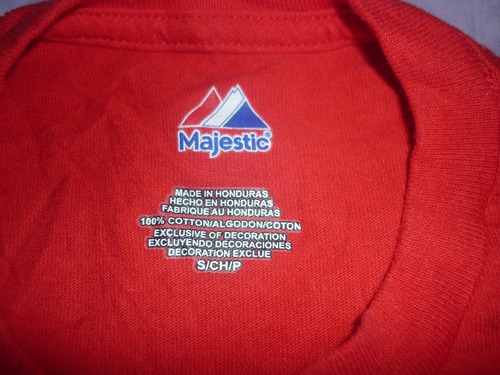 Imagen 3 de 3 de E Remera Beisbol Majestic Mlb Washington Nationals Talle S
