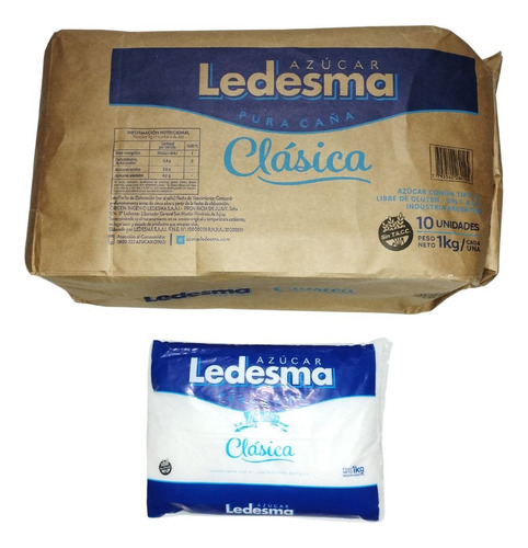 Azúcar Ledesma Clásica X 1 Kg Pack X 10 Unidades