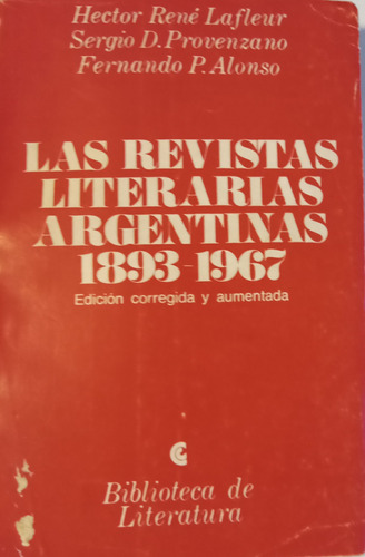 Libro Las Revistas Literarias Argentinas 1993-1997 
