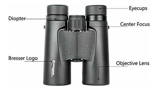Prismáticos Bresser 10x42 A Prueba De Agua Con Vidrio Bk7