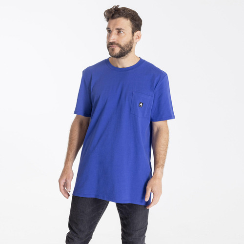 Polera Manga Corta Burton Colfax Ii Azul Hombre