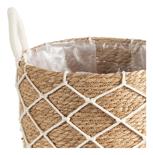 Suporte De Plantador De Piso, Cesta De Vime, Suporte De L