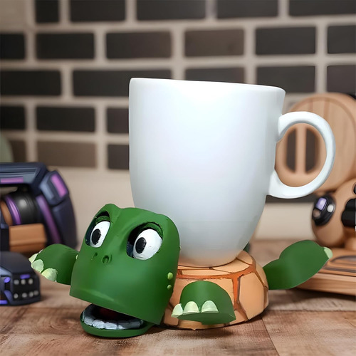 Soporte Para Tazas De Tortuga, Divertido Posavasos De