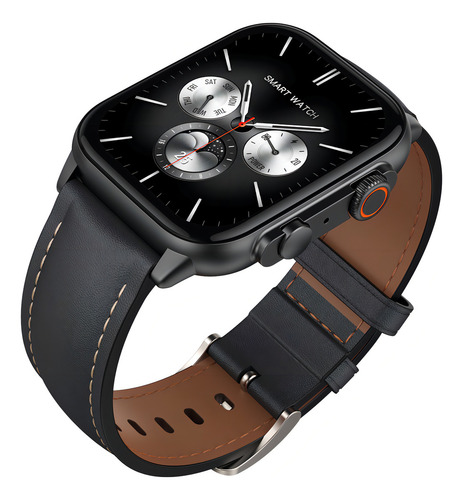 Relógio inteligente Gtide Submersible S5 Pro Call Watch, moldura preta e prateada