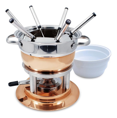 Set De Fondue De Cobre Swissmar Lausana De 11 Piezas