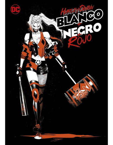 Harley Quinn Blanco + Negro + Rojo Ovni Stock