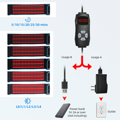 Cinturón De Terapia De Luz Infrarroja Marca Xyz Modelo Abc