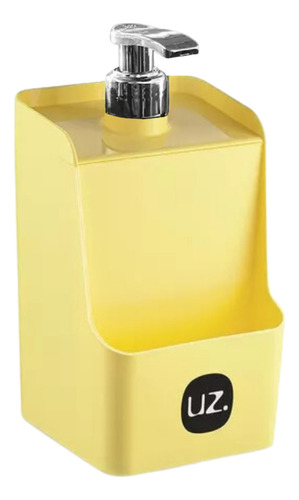 Dispenser Pia Porta Detergente Esponja Econômico Amarelo Uz