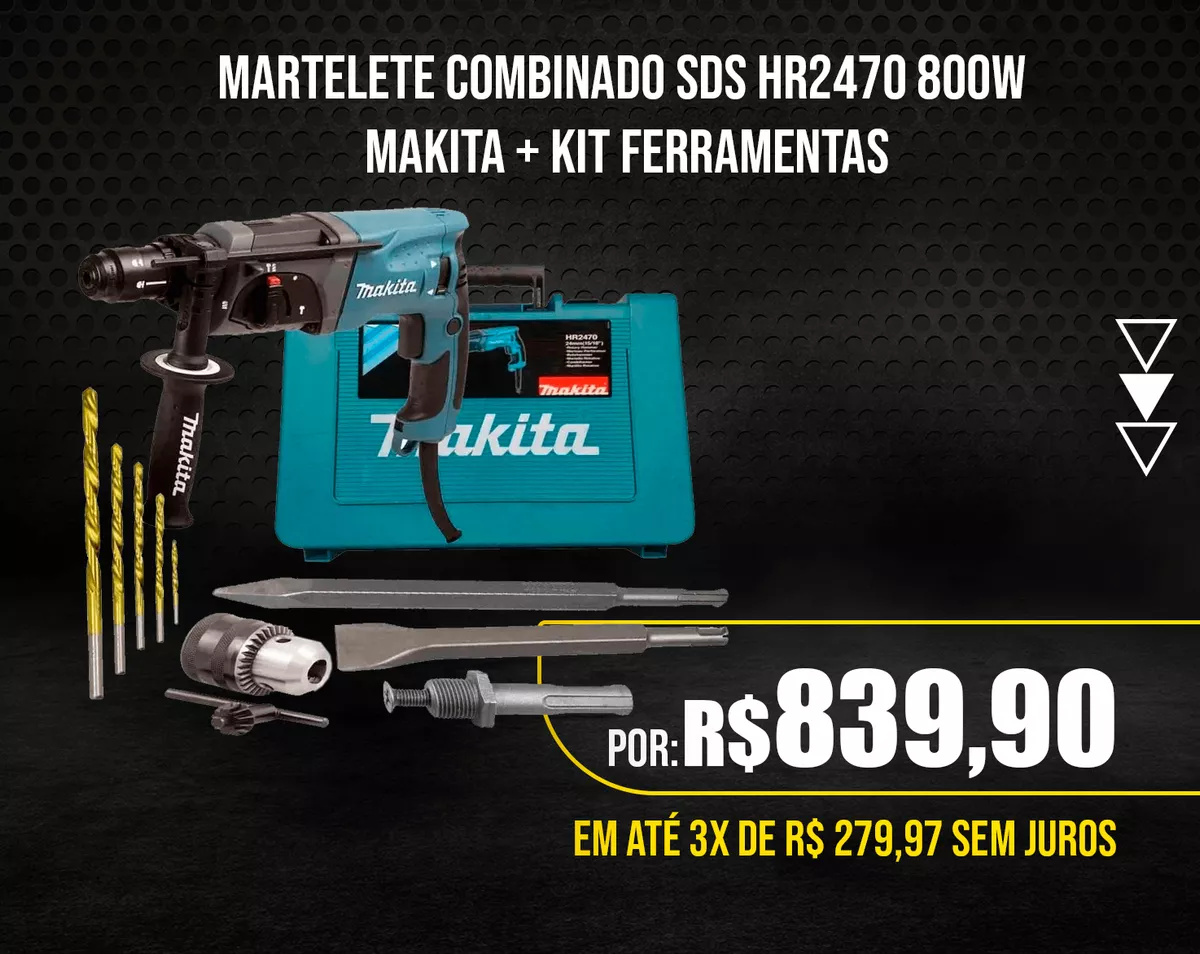 MARTELETE COMBINADO SDS HR2470 800W MAKITA + 