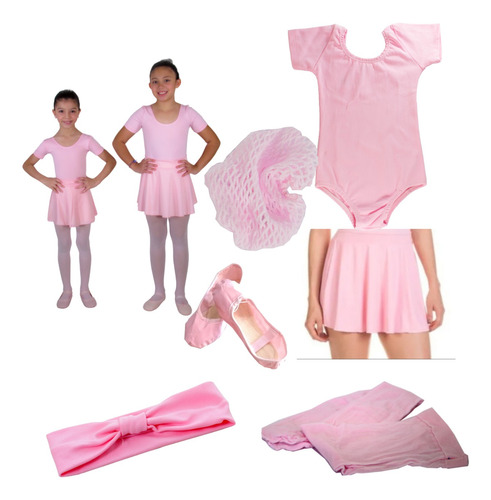 Ballet Bale Roupa Completa Com Faixa De Cabelo Infantil