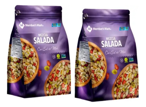 Mezcla Salada De Cacahuates Y Pepitas 850 G - 2 Bolsas