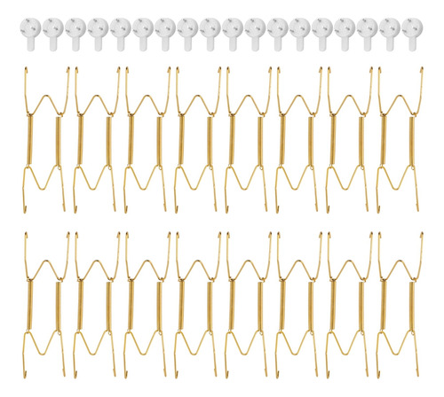 16 Colgadores De Platos Invisibles De 6 Pulgadas, Colgadores