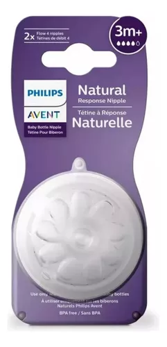 Tetinas Philips Avent Natural SCF045/27 3m+ Flujo Variable. Sin BPA