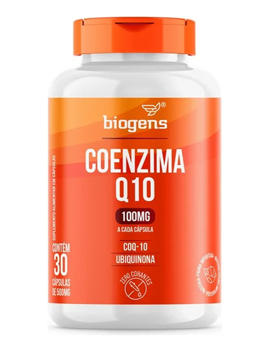 Coenzima Q10 100mg Coq-10 Ubiquinona 30 Caps Biogens
