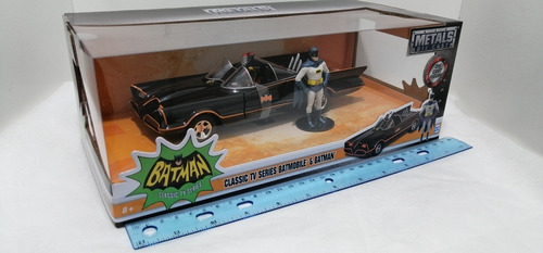 Batmobile Tv Año 1966 Con Figuras A Escala 1/24,  Marca Jada