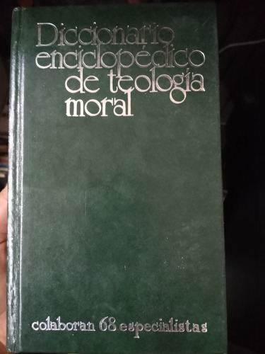 Diccionario Enciclopédico De Teología Moral Ed Paulinas