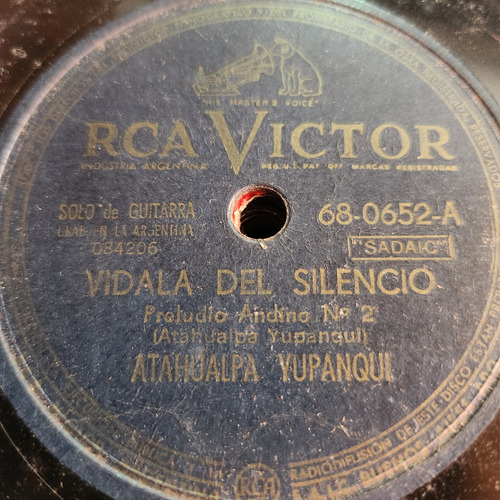 Pasta Atahualpa Yupanqui Solo De Guitarra Rca Victor C590