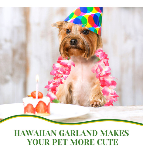 3 Guirnaldas Hawaianas De Leis Con Flores Artificiales Para