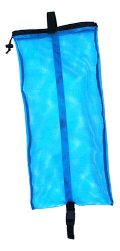 Bolsa De Transporte De Malla De Malla Con Cordón Y Azul