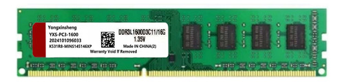 Memory Ddr3l Ram 1x16gb 1600mhz Dimm Pc3 12800 Memoria 1.35v