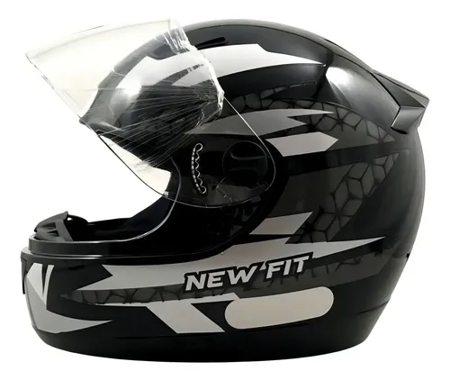 Capacete Moto Ebf New Fit Control Fechado Com Narigueira — foto 1