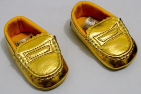 sapato dourado infantil bebe