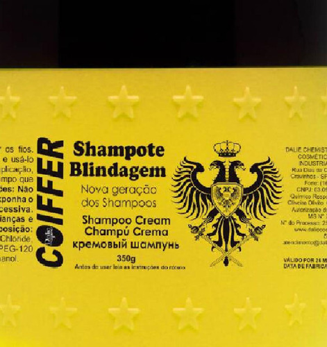 Kit 2 Shampotes Blindagem Coiffer 350g Limpa, Hidrata E Sela