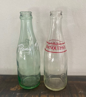 Botellas Vacias De Pisco Horcon Y Vino Planella,valor Cu. Botellas Vacias De Pisco Horcon Y Vino Planella,valor Cu.