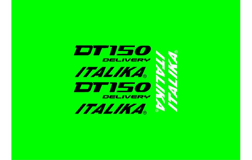 Calcomanias Stikers Dt150 Delivery Italika No Dm150 Dm250