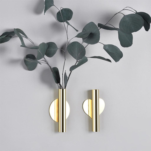 2 Florero Montado En La Pared De Sala De Oro Oro Los