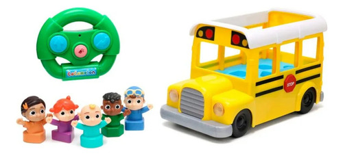 Cocomelon | Autobús Escolar | Control Remoto Y Sonido Color Amarillo